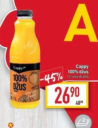 Billa Cappy 100% džus nabídka