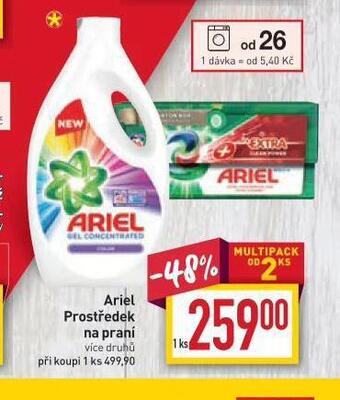 Billa Ariel prací prostředek nabídka