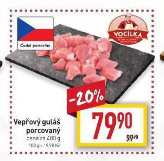 Billa Vepřový guláš nabídka