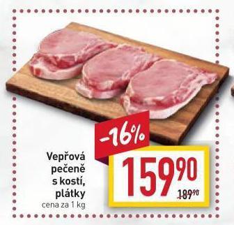 Billa Vepřová pečeně s kostí nabídka