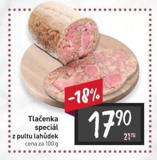 Billa Tlačenka speciál nabídka