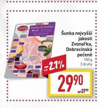 Billa Debrecínská pečeně nabídka