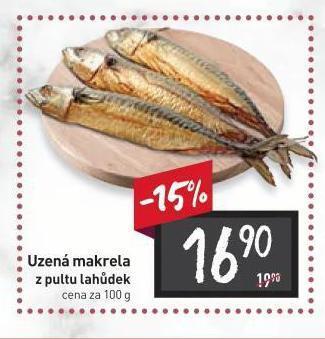 Billa Uzená makrela nabídka