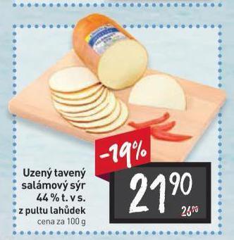 Billa Uzený tavený salámový sýr nabídka