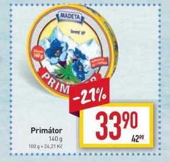 Billa Primátor sýr nabídka