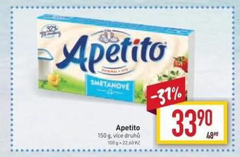 Billa Apetito sýr nabídka