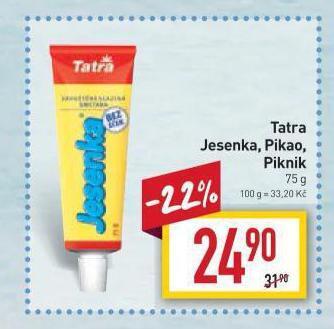 Billa Tatra jesenka nabídka