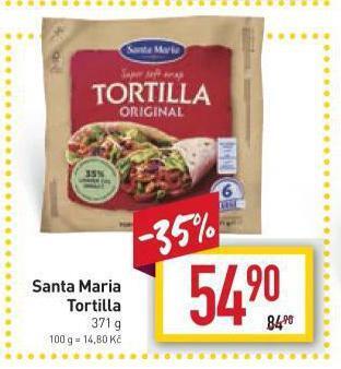 Billa Santa maria tortilla nabídka