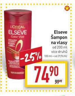 Billa Elseve šampon na vlasy nabídka