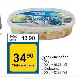 Tesco Rybex zavináče nabídka