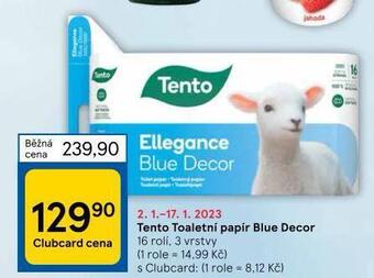 Tesco Tento toaletní papír nabídka