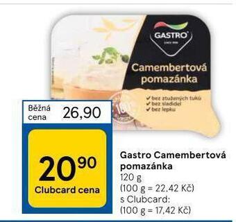 Tesco Gastro camembertová pomazánka nabídka