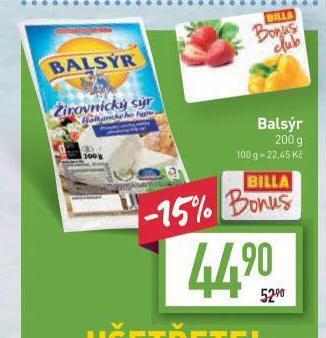 Billa Balsýr nabídka