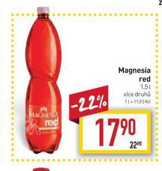 Billa Magnesia red nabídka