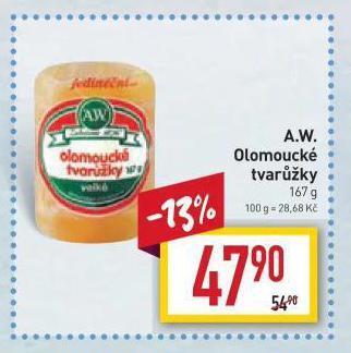 Billa A. w. olomoucké tvarůžky nabídka