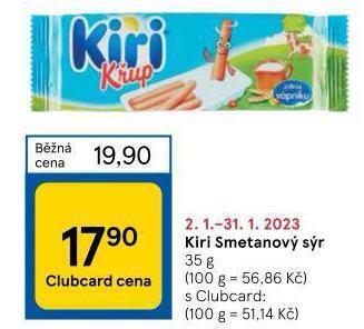 Tesco Kiri smetanový sýr nabídka