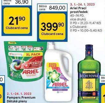 Tesco Ariel prací prostředek nabídka
