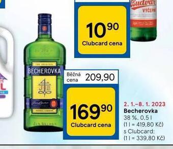 Tesco Becherovka nabídka