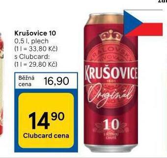 Tesco Pivo krušovice nabídka