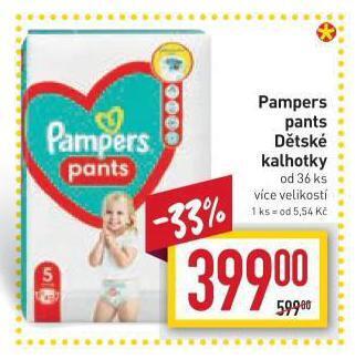 Billa Pampers dětské plenky nabídka