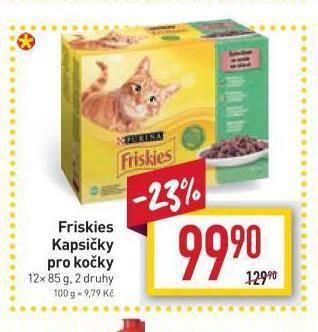 Billa Friskies kapsičky pro kočky nabídka