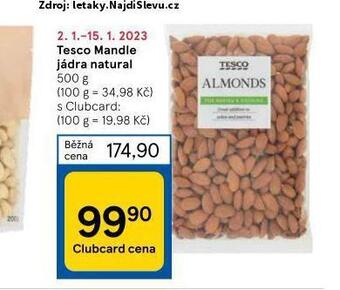 Tesco Mandle nabídka