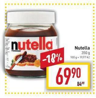 Billa Nutella nabídka