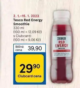 Red energy smoothie