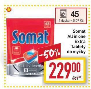 Billa Somat tablety do myčky nabídka
