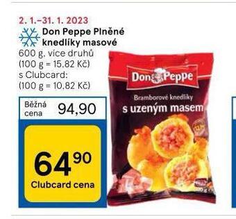 Tesco Don peppe plněné knedlíky nabídka