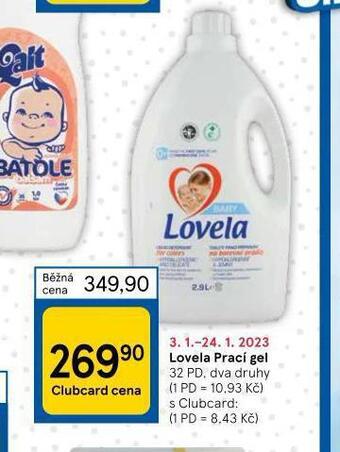 Tesco Lovela prací gel nabídka
