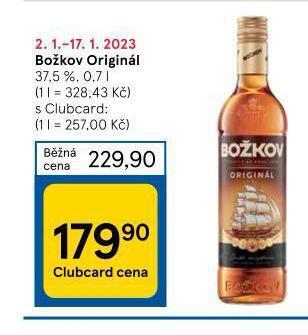 Tesco Božkov originál nabídka