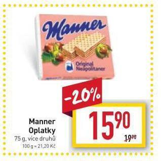Billa Manner oplatky nabídka