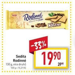 Billa Sedita rodinné nabídka