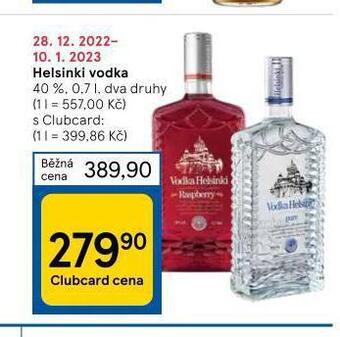 Tesco Helsinki vodka nabídka