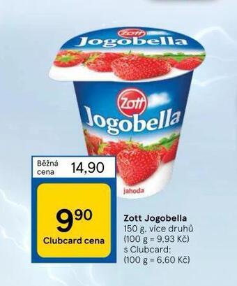 Tesco Zott jogobella nabídka