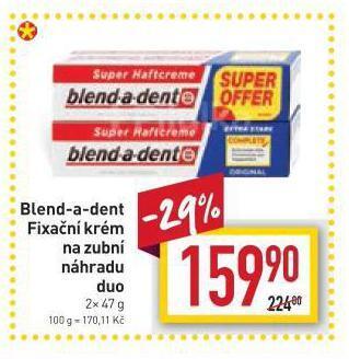 Billa Blend a dent fixační krém na zubní náhradu nabídka