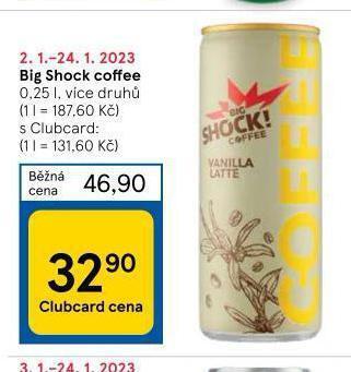 Tesco Big shock! coffee nabídka