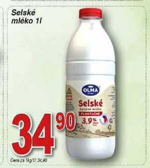Hruška Olma selské mléko 1l nabídka