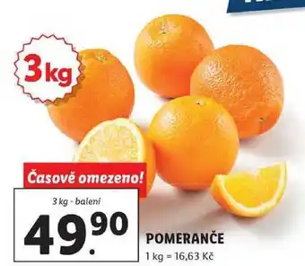 Lidl Pomeranče, 3 kg nabídka