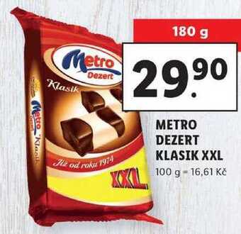 Lidl Metro dezert klasik xxl, 180 g nabídka