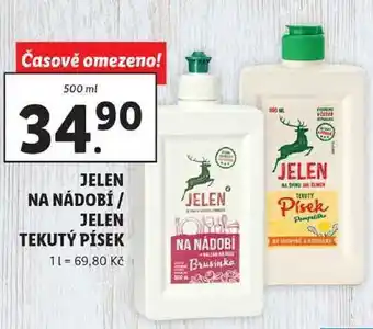 Lidl Jelen na nádobí / jelen tekutý písek, 500 ml nabídka