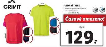 Lidl Funkční triko nabídka