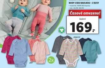 Lidl Body s bio bavlnou - 2 kusy nabídka