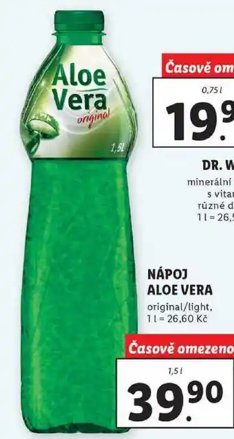 Lidl Nápoj aloe vera, 1,5 l nabídka