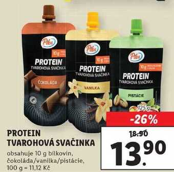 Lidl Protein tvarohová svačinka, 125 g nabídka