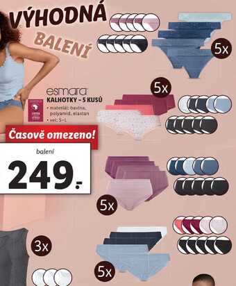 Lidl Kalhotky - 5 kusů nabídka