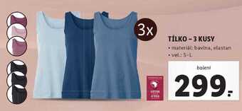 Lidl Tílko - 3 kusy nabídka
