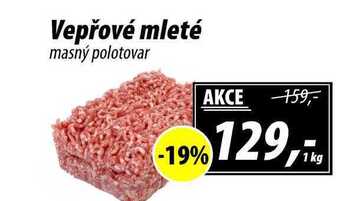 ZEMAN Vepřové mleté masný polotovar, 1 kg nabídka