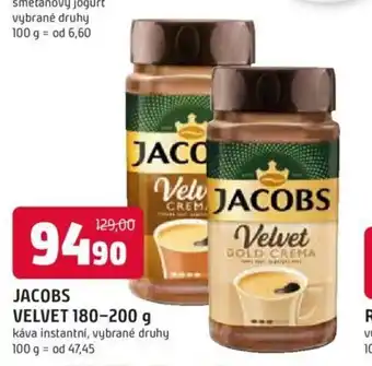 Trefa Jacobs Velvet 180-200g káva instantni, vybrané druhy nabídka